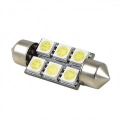 24V C5W Festoon 6x 5050smd buislamp LED