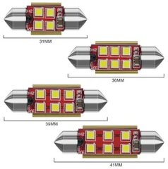 C5W / C10W buislamp Festoon 3030SMD Canbus kleur!