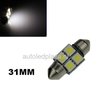 Festoon 4 smd 5050 LED 31mm xenon wit