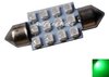 festoon C5W 12x 3528SMD Groen 39mm