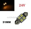 24V C5W Festoon 31MM 4x 5050SMD LED Geel/Amber