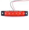 24V Rood zijmarkering 6x LED unit 