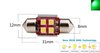 C5W/C10W buislamp 31mm 4x 3030SMD LED Canbus groen 10V~24V