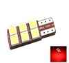 T10 W5W 6x 5050SMD LED Rood, 1 zijdig non-polarized