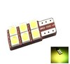 T10 W5W 6x 5050SMD LED geel/amber, 1 zijdig non-polarized