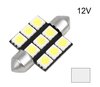 C5W/C10W Festoon 9x5050SMD LED 36MM buislamp wit 12V