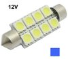C5W/C10W Festoon 8x5050SMD LED 41MM buislamp blauw 12V