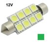 C5W/C10W Festoon 8x5050SMD LED 41MM buislamp groen 12V