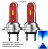 H7 1860 CSP LED mist/breedstraler 1000LM 12-24V licht blauw set &aacute; 2 stuks