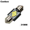 C5W Festoon buislamp 31MM canbus 12V super fel helder wit