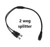 2 weg voeding splitter 9/12V jack connector