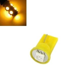 T10 W5W 1 LED SMD 5050 geel/amber