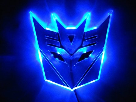 Transformers Septicon LED badge blauw
