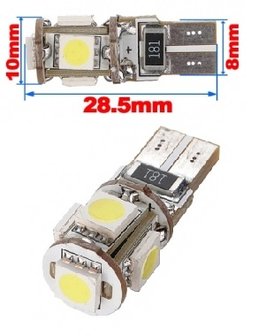 T10 5X 5050SMD Canbus LED non polarized