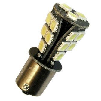 BA15S Canbus led 1156 18x smd 5050 Geel/amber