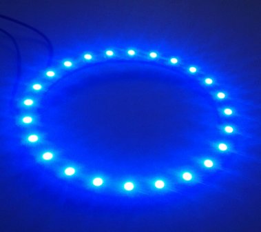 90 mm angel eyes LED ring  24st 3528-SMD Blauw