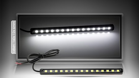 16cm LED Strip met 15x 5050 3-chip SMD LED's, zelfklevend, waterdicht 
