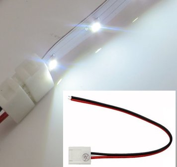 LED strip klem 2 polig incl. 15cm draad