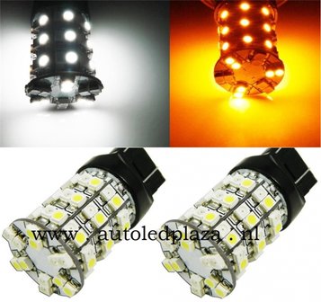 T20 7443 Dual color (wit/geel) 60x 1210SMD LED
