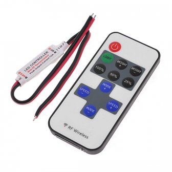 Ledstrip / ledlamp flash/dim/strobe incl. remote controll