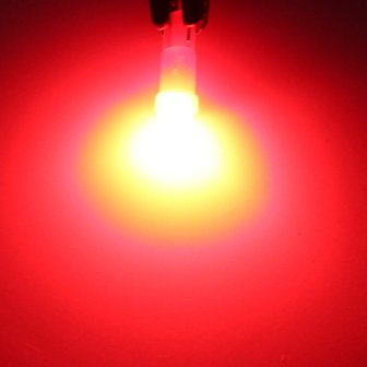 T5 0,5W COB Glow LED rood