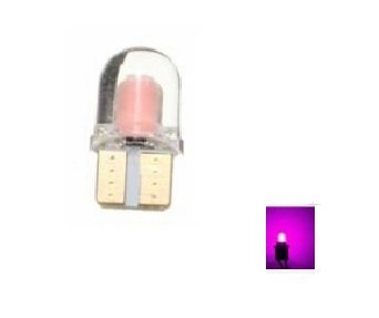 T10 W5W 2x 0,5W high power COB siliconen LED pink/ roze