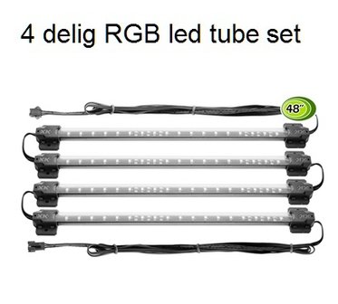 Ufo Style underbody LED kit 4 delig RGB LED tube set