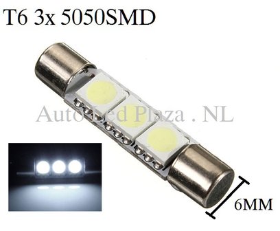 T6 31MM LED buislamp Wit