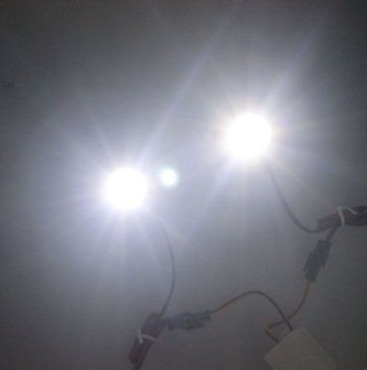 2x 3W LED flash strobe modules Wit