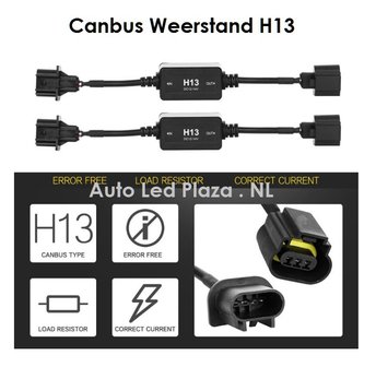 H13 canbus led verlichting weerstand plug and play 2st