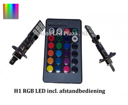  2x H1 12 leds RGB 5050SMD LED incl, remote controll