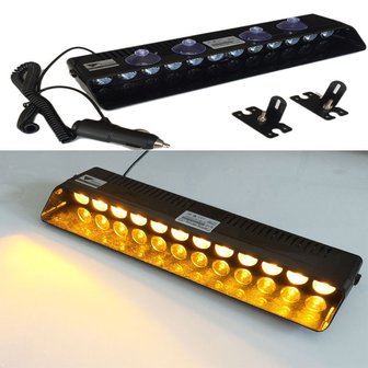 12 LED Oranje Waarschuwing&nbsp;Strobe High power LED flash knipperlicht&nbsp;