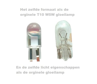 T10 W5W wit 1x COB-LED glass-look 12V 02