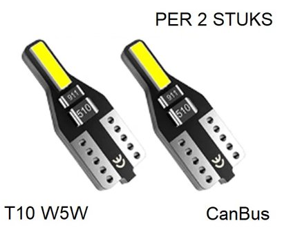 T10 W5W 2x 7020SMD LED Canbus per 2 stuks 