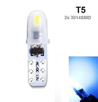 T5 2x 3014SMD Silicon glow ice blue