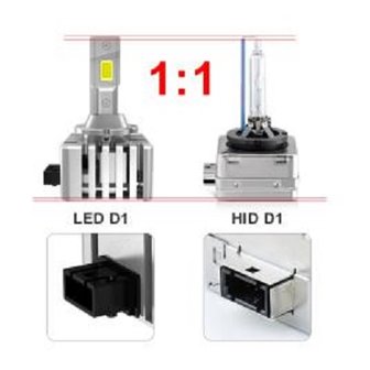 D1 D1S D1R Xenon plug and play set naar LED dimlicht 07