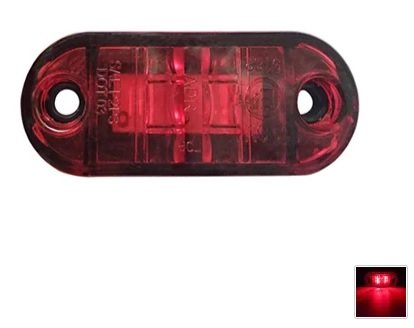 10~30V rood zijmarkering 2x high flux LED unit