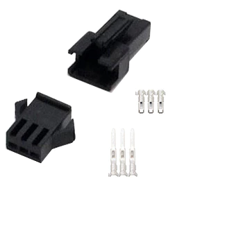 SM connector set 3 pins male/female