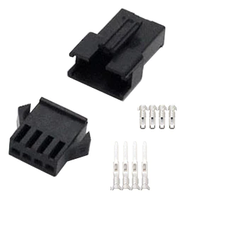 SM connector set 4 pins male/female