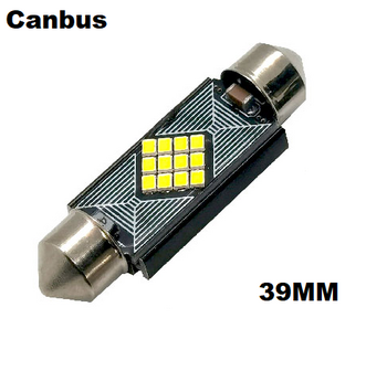 C10W Festoon buislamp 39MM canbus 12V super fel helder wit