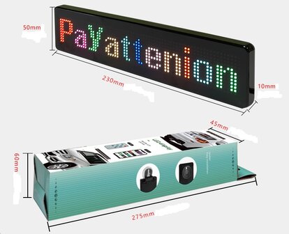 Multi RGB-Pixel message board met Blueth. App bediening 01