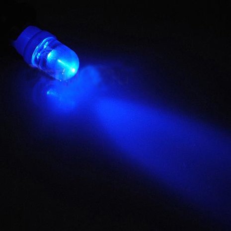 T10 W5W 24Volt 1x LED bol licht : blauw