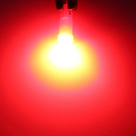 T5 0,5W COB Glow LED rood
