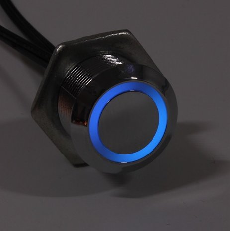 Tiptoets LED touch button met dim functie blauw 
