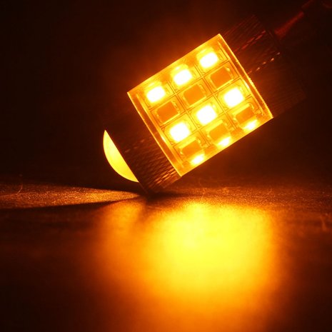 T25 3157 Dual color (wit/geel) 40x 2835 SMD LED