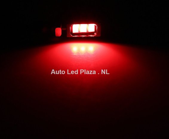 Universeel 3x 5730SMD LED Rood opbouw mini lichtunit 