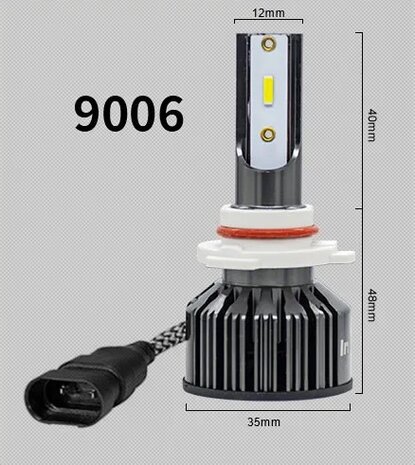 HB4 9006 1860 CSP highpower LED 3000K Geel 04