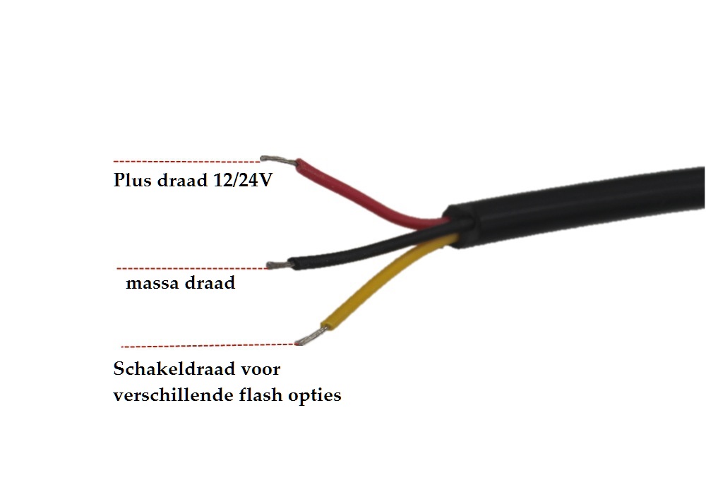 Gewaad grond borst 4x 3W highpower flash signalering module oranje 12v/24v slimline -  autoledplaza