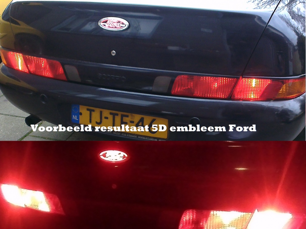 5D LED logo voor Ford, afkomstig van Auto Led Plaza