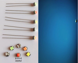 4MM inbouw of dashboard 12V 1x 3030SMD led ice blue